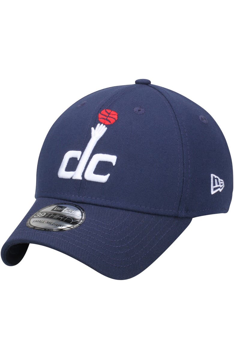 New Era Men's New Era Navy Washington Wizards Team Classic 39THIRTY Flex Hat, Main, color, 