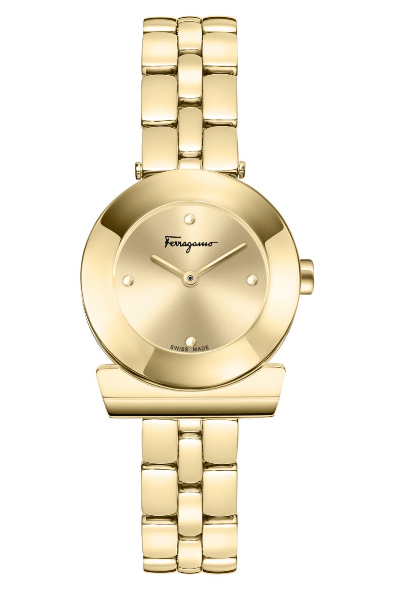 Gancio Bracelet Watch, 27mm, Main, color, IP YELLOW GOLD