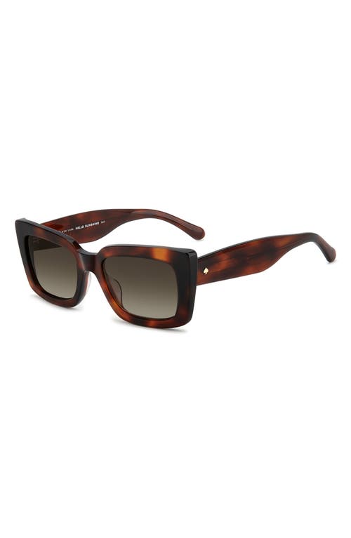 Kate Spade New York Cailin 52mm Rectangular Sunglasses In Brown