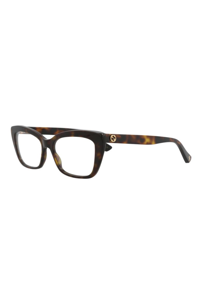 51mm Square Optical Glasses, Alternate, color, HAVANA HAVANA TRANSPARENT
