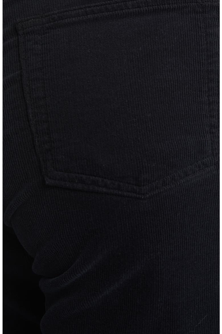Alexxis High Waist Extended Straight Leg Corduroy Pants, Alternate, color, SUPER BLACK