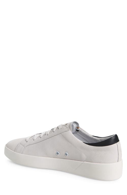 Hugo Boss Boss Belwar Low Top Pebbled Leather Sneaker In Multi