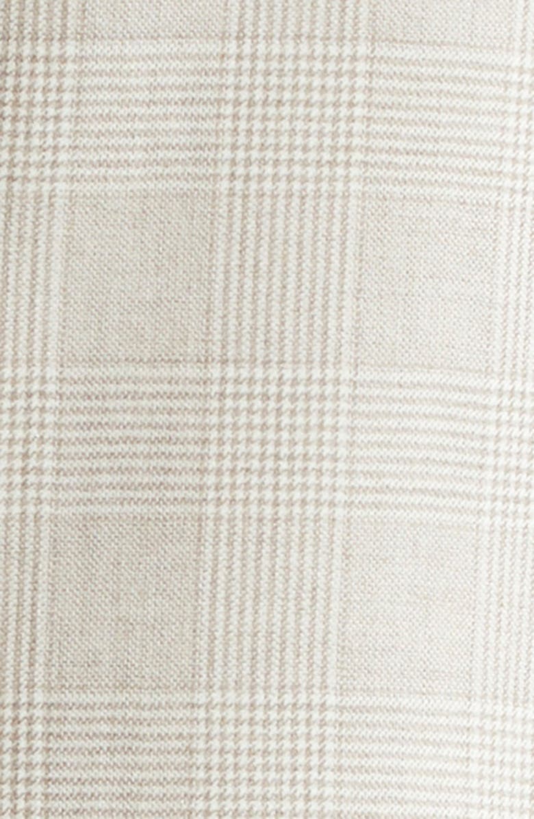 Thom Sweeney Glen Plaid Cashmere & Silk Sport Coat, Alternate, color, Oat Check