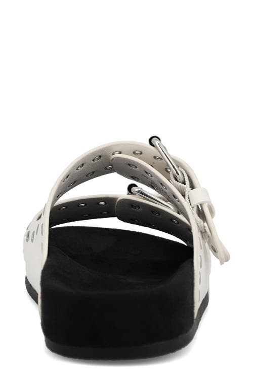 Mia Brooklyn Slide Sandal In White
