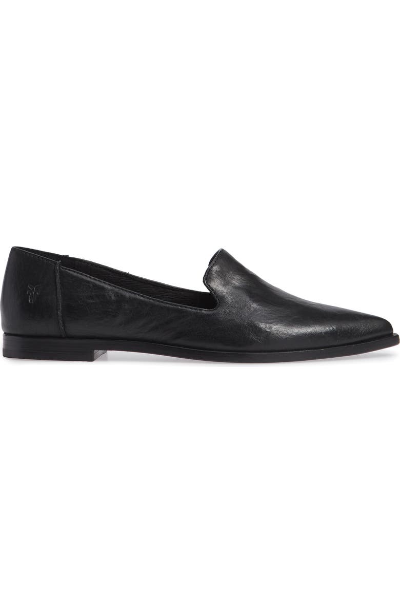 Frye Kenzie Venetian Flat, Alternate, color, Black
