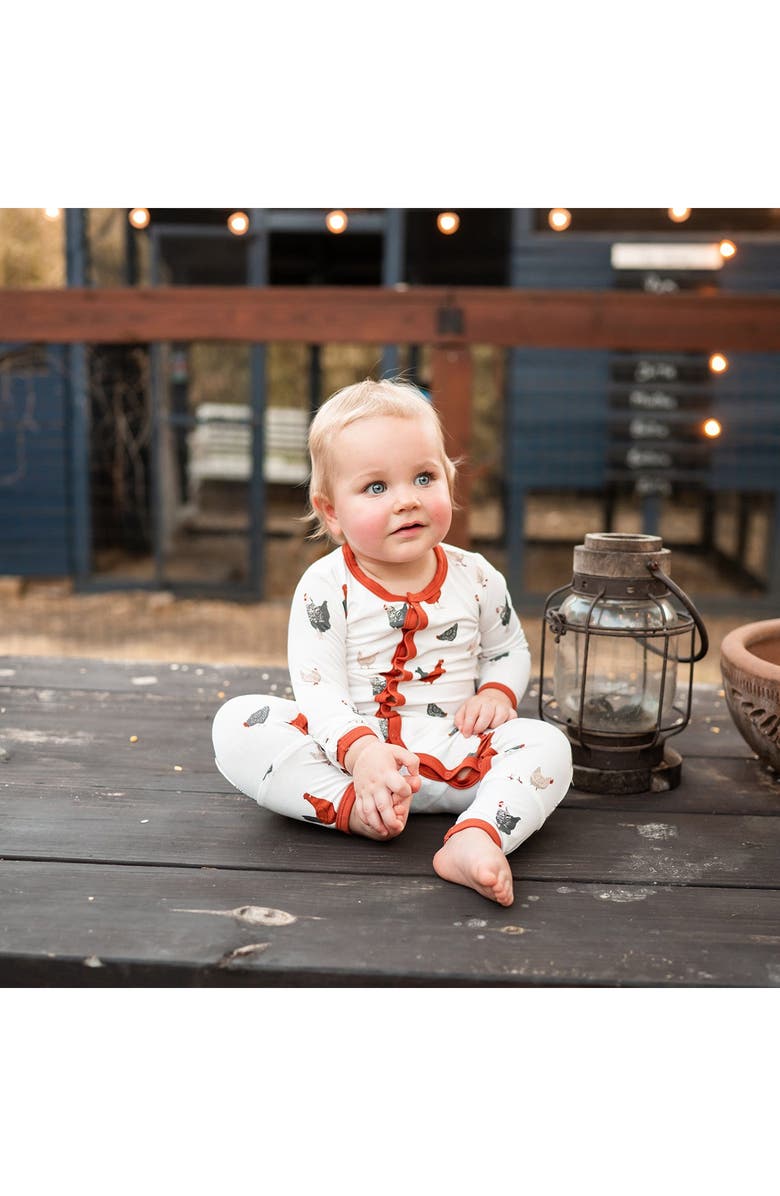 Kyte BABY Chick Snap Romper, Alternate, color, 