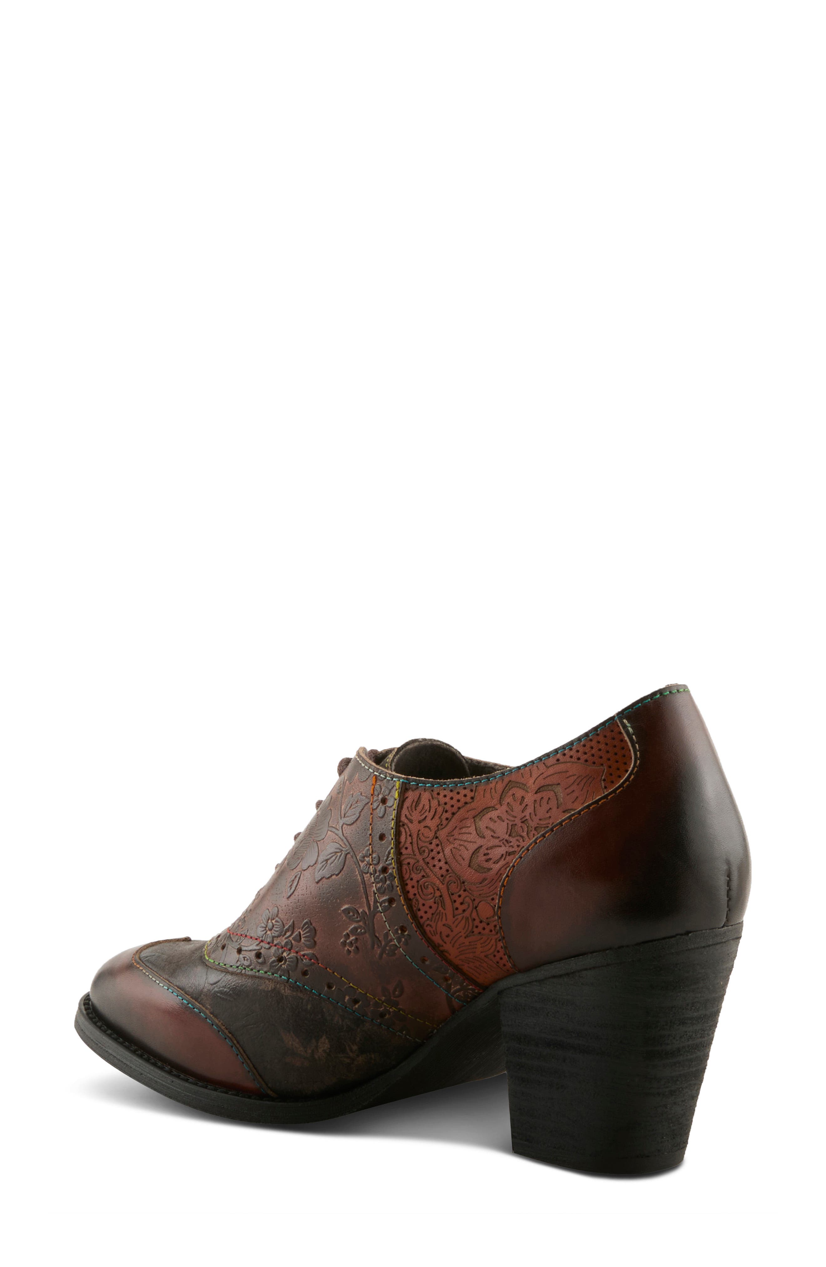 Ghita Oxford Bootie, Alternate, color, BROWN MULTI