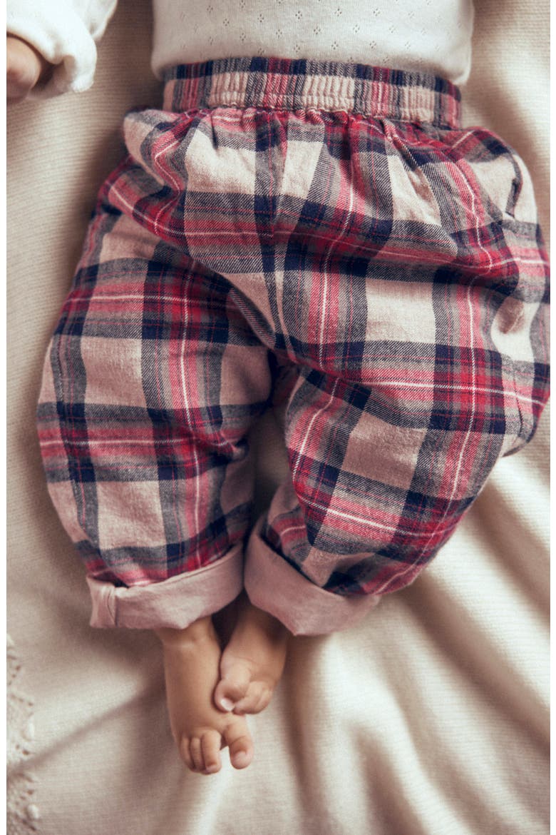 Check Pull-On Trousers, Alternate, color, OATMEAL CHECK