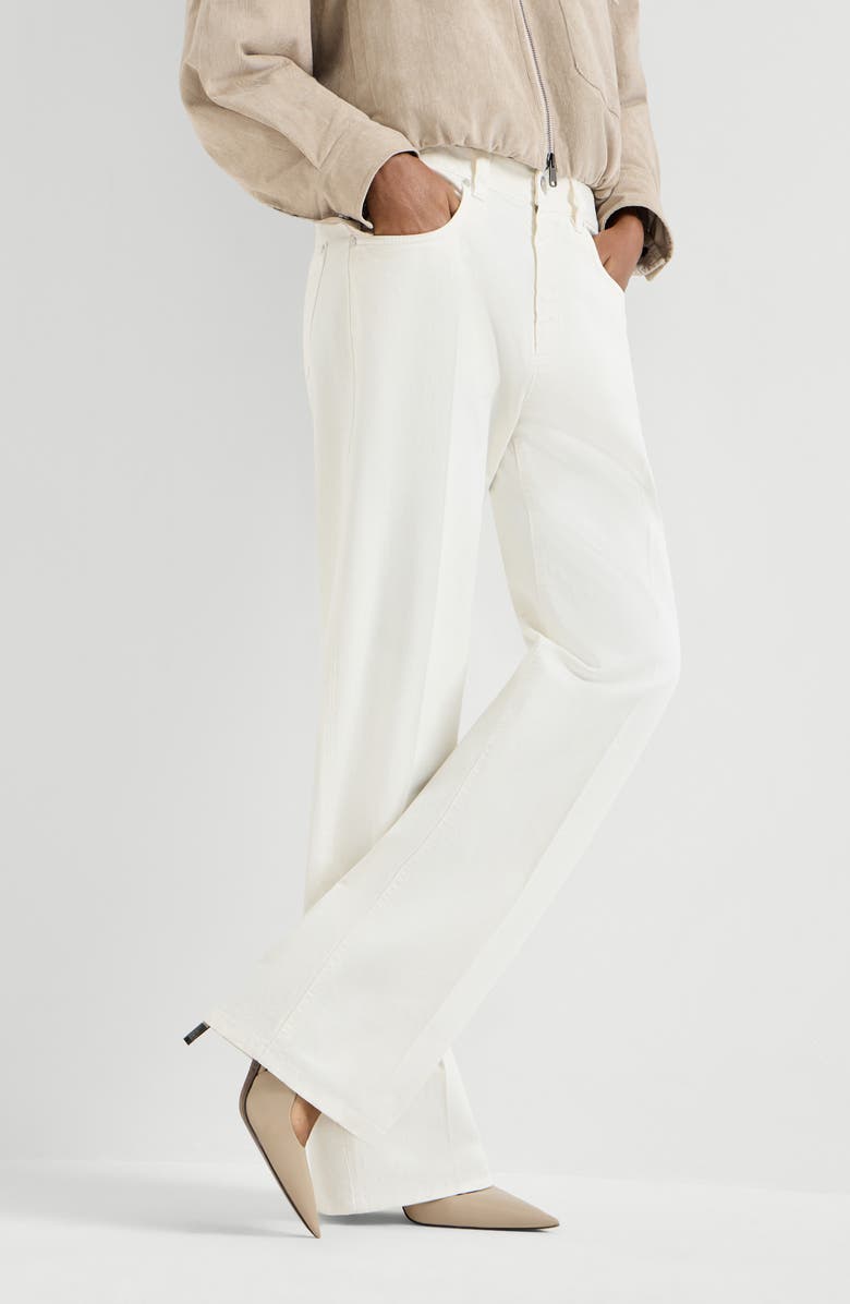 Brunello Cucinelli Contemporary Loose trousers, Alternate, color, Panama