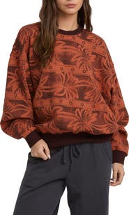 Billabong Vida Palms Print Sweatshirt