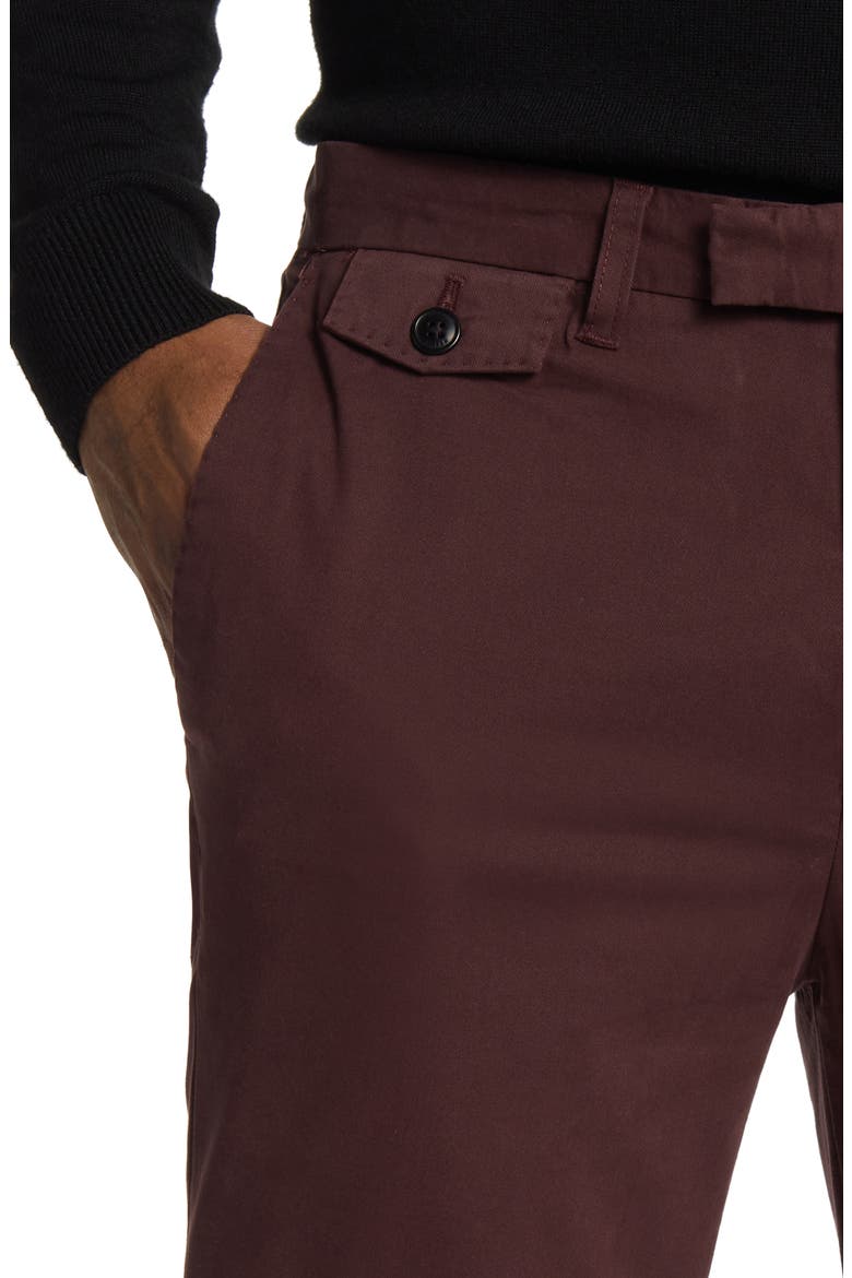 Genay Irvine Slim Fit Chinos, Alternate, color, MAROON