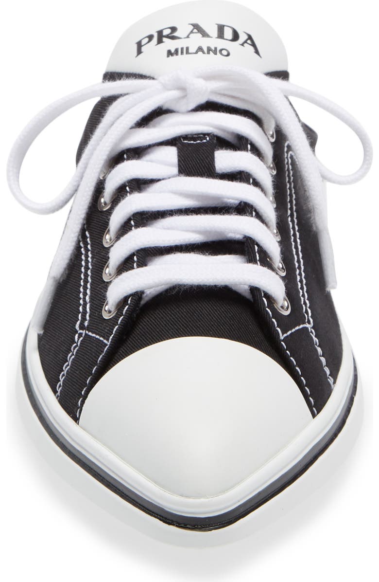 Prada Pointed Toe Sneaker Mule, Alternate, color,