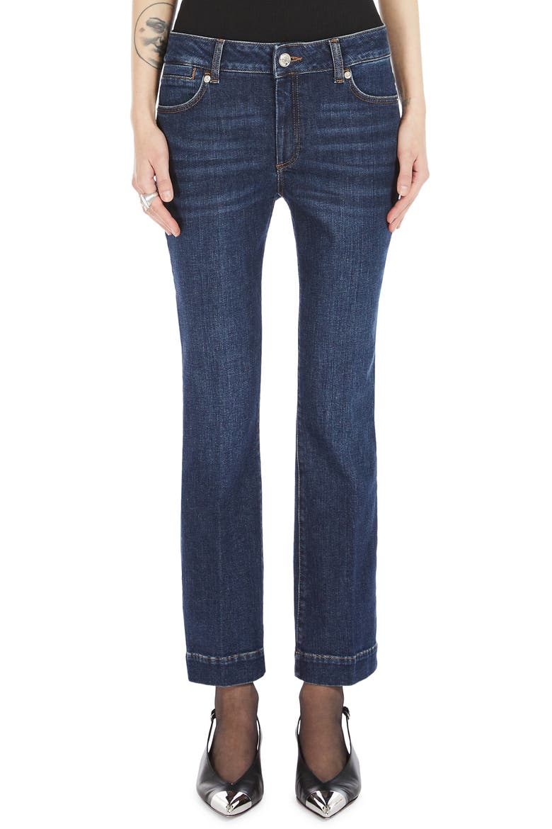 Ankle Mini Flare Jeans, Main, color, MIDNIGHT BLUE