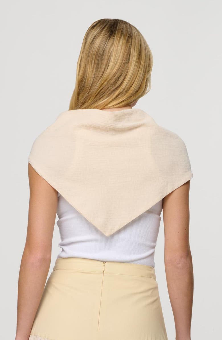 By Tess Collection Gemma Triangle Scarf, Alternate, color, Light Beige