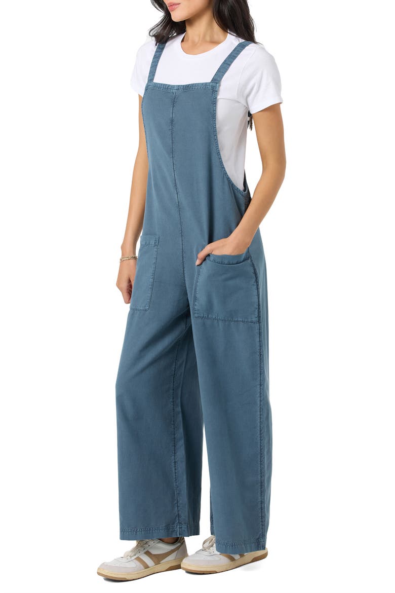 Summerlin 2 Cotton & Linen Overalls, Alternate, color, SLATE