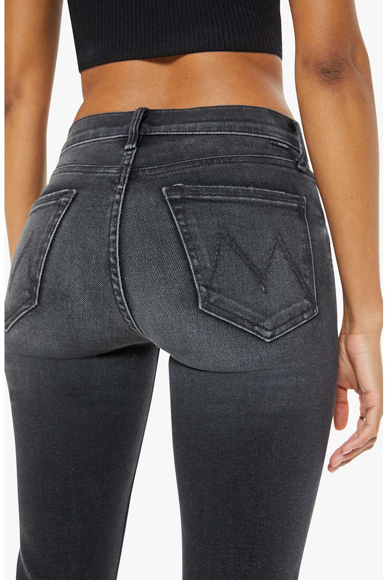 The Outsider High Waist Ankle Bootcut Jeans, Alternate, color, NOT TODAY SATAN