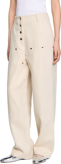 【SANDRO】Carpenter Jeans Carpenter jeans blue For Women | Sandro Paris