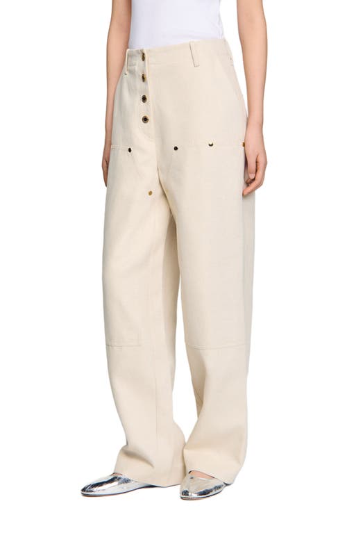 Sandro Carpenter Jeans In Oats