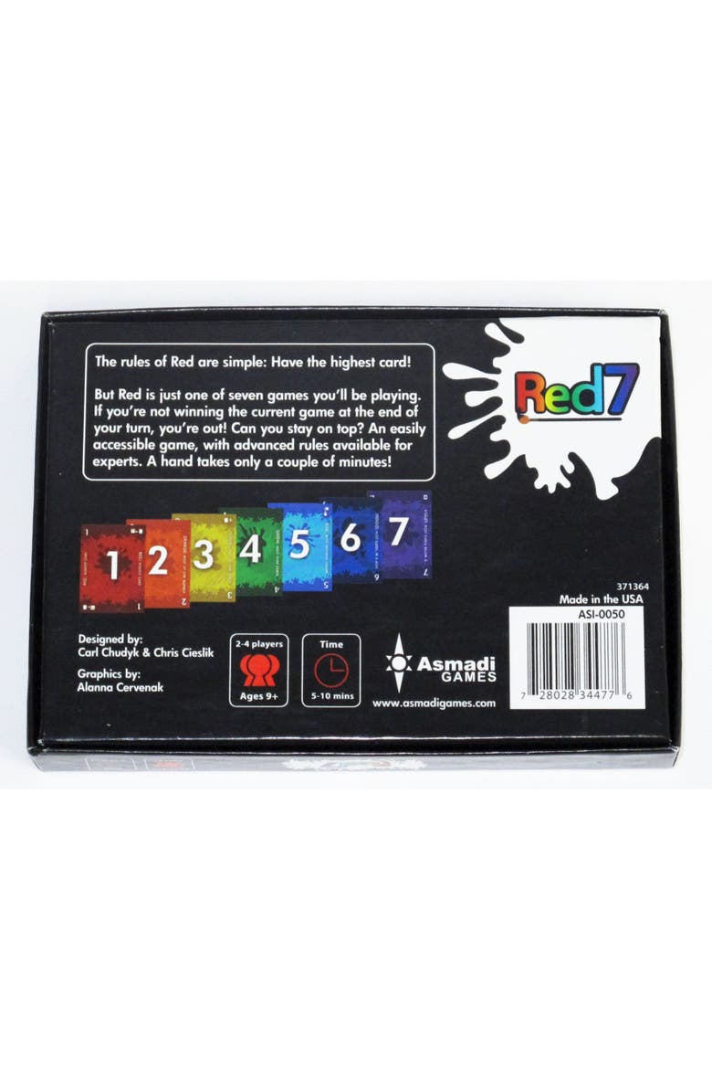 Red7 Card Game, Alternate, color, Multicolored