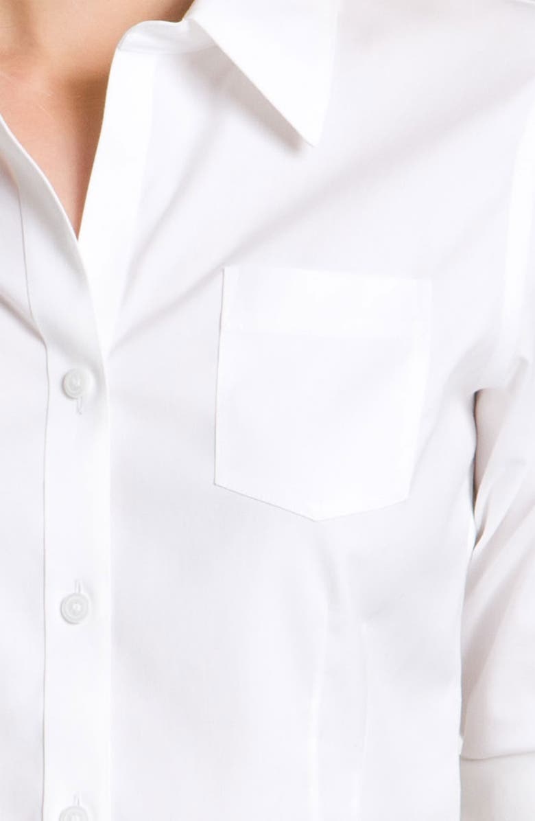 Foxcroft Fitted Pinpoint Shirt, Alternate, color,