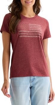 Lucky Brand Flag Crewneck Short Sleeve T-Shirt