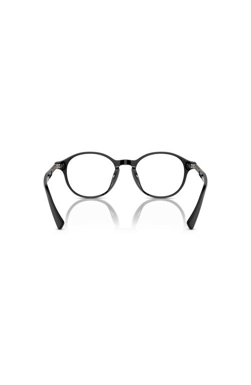 Brunello Cucinelli 50mm Oval Optical Glasses In Black