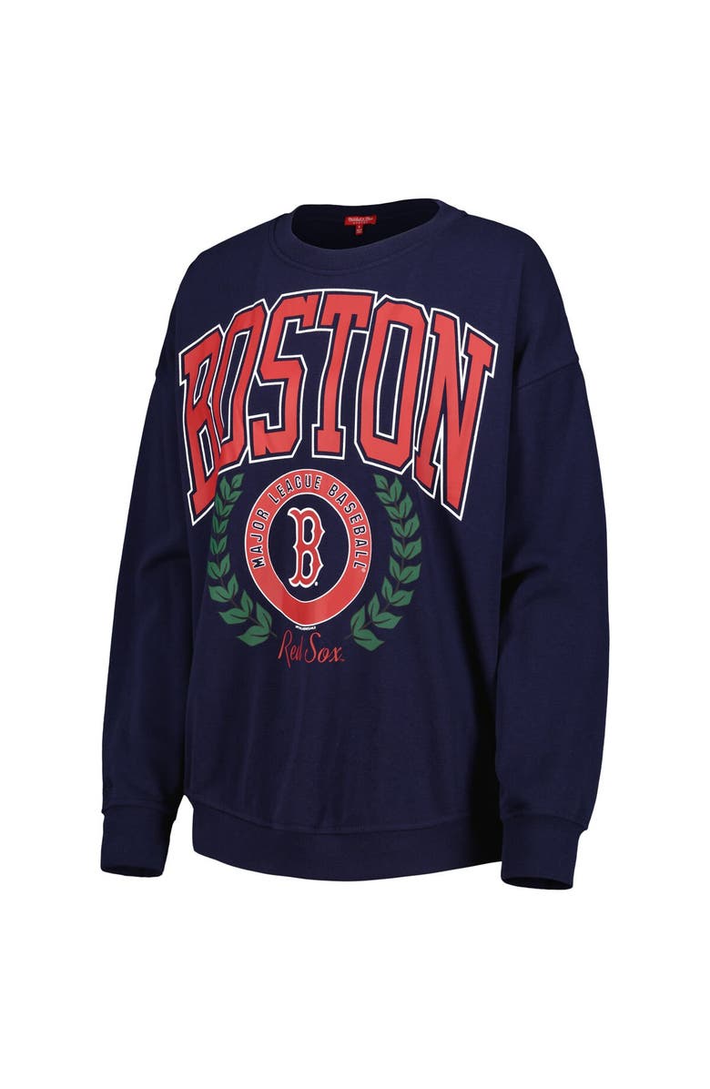 Mitchell & Ness Women's Mitchell & Ness Navy Boston Red Sox Logo Lt 2.0 Pullover Sweatshirt, Alternate, color, Navy