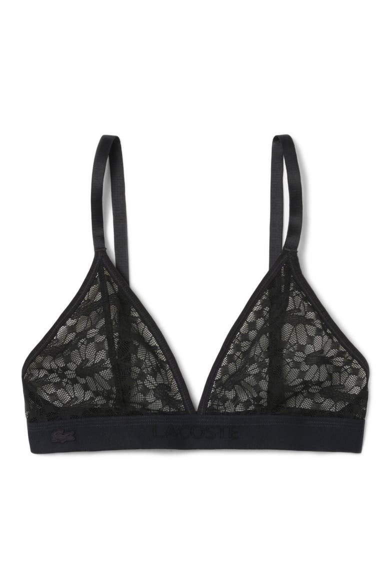 Wireless Lace Bra, Alternate, color, 031 - NOIR