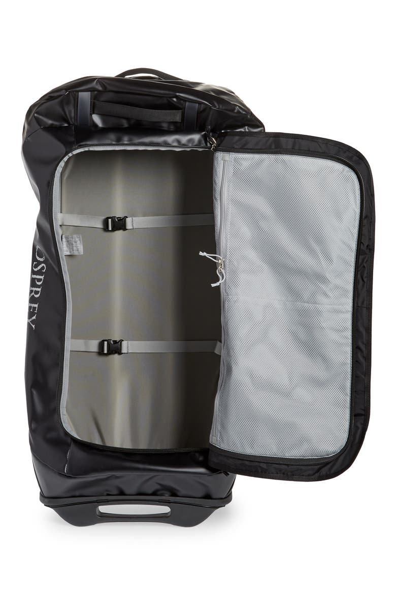 Transporter 120-Liter Wheeled Duffle Bag, Alternate, color, BLACK