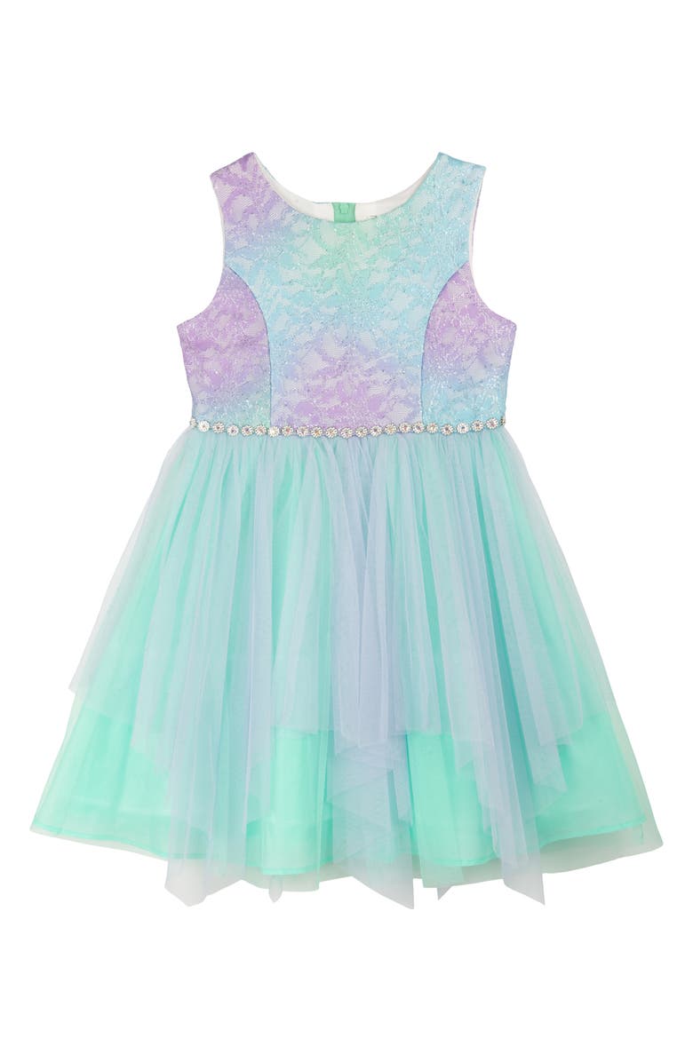 Rare Editions Kids' Lace Bodice Handkerchief Hem Dress | Nordstromrack Rare Editions Kids' Lace Bodice Handkerchief Hem Dress | Nordstromrack