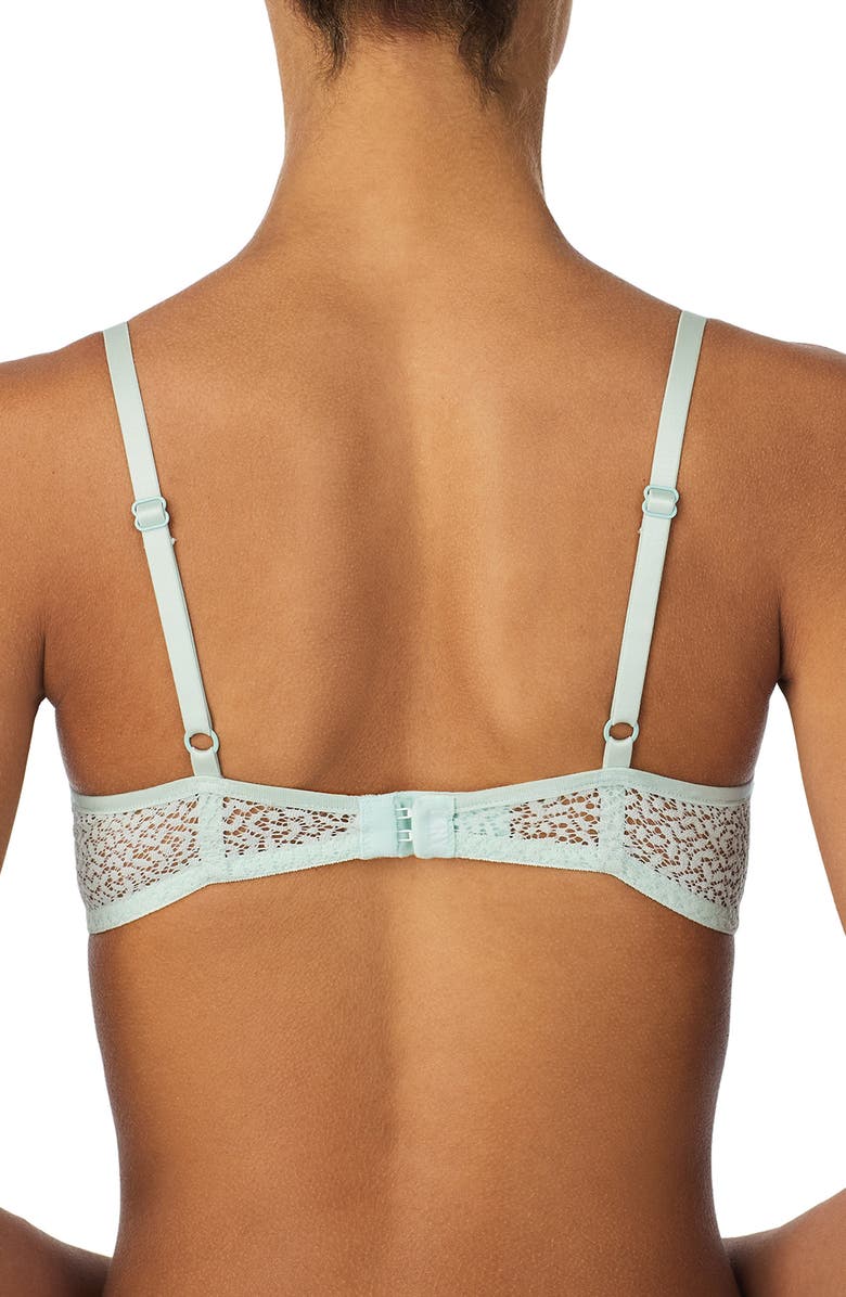 DKNY Modern Lace Unlined Demi Bra, Alternate, color, Surf Spray