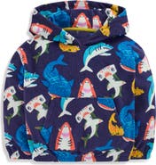 Mini Boden Kids' Shark Terry Hoodie