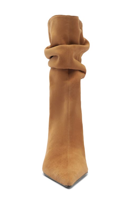 Schutz Siena Slouch Wedge Bootie In Brown