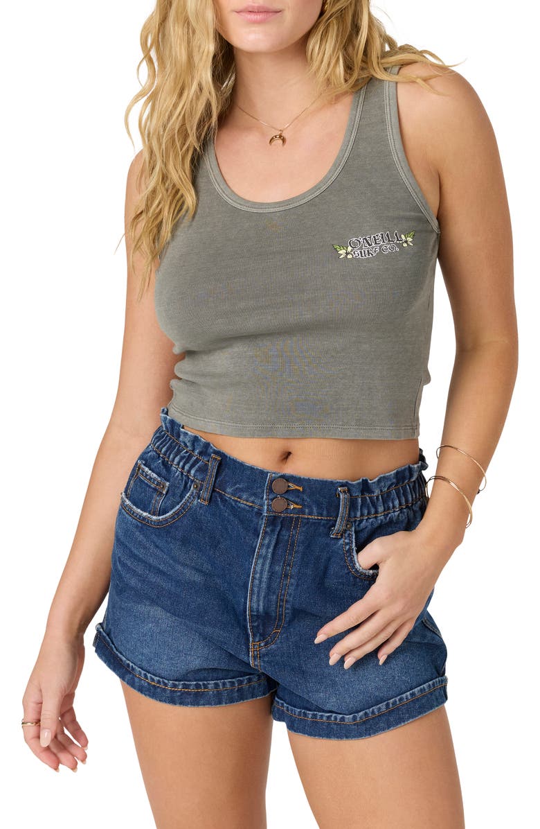O'Neill Board Shine Graphic Crop Tank, Main, color, 