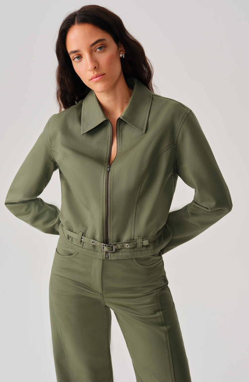 Leman Mercer Sloane Jacket In Green