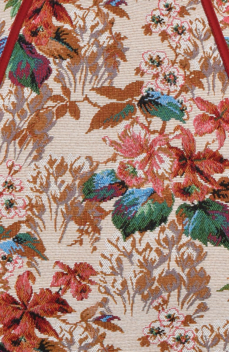 Mistress Rocks Floral Jacquard Strapless Corset Minidress, Alternate, color,