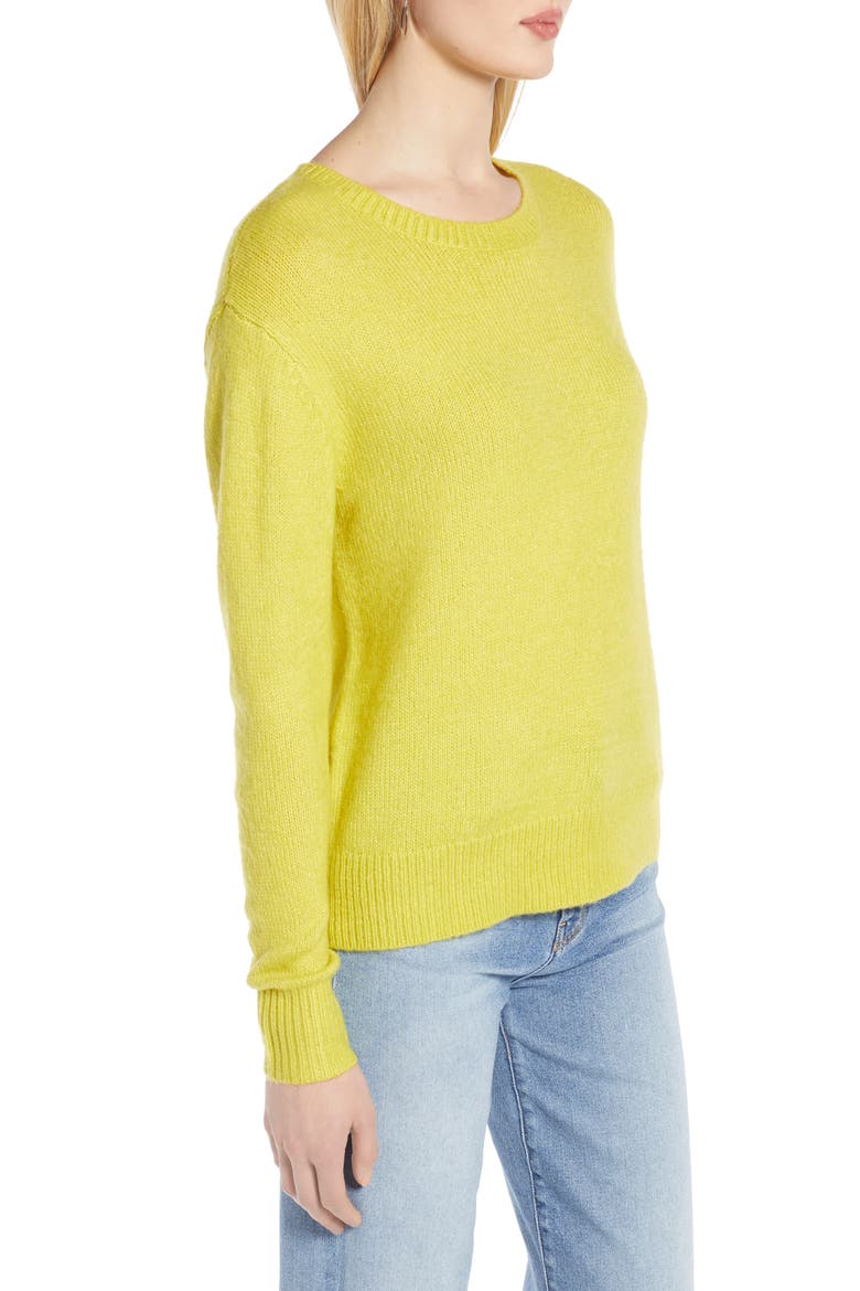 Bow Back Sweater, Alternate, color, OLIVE WARM