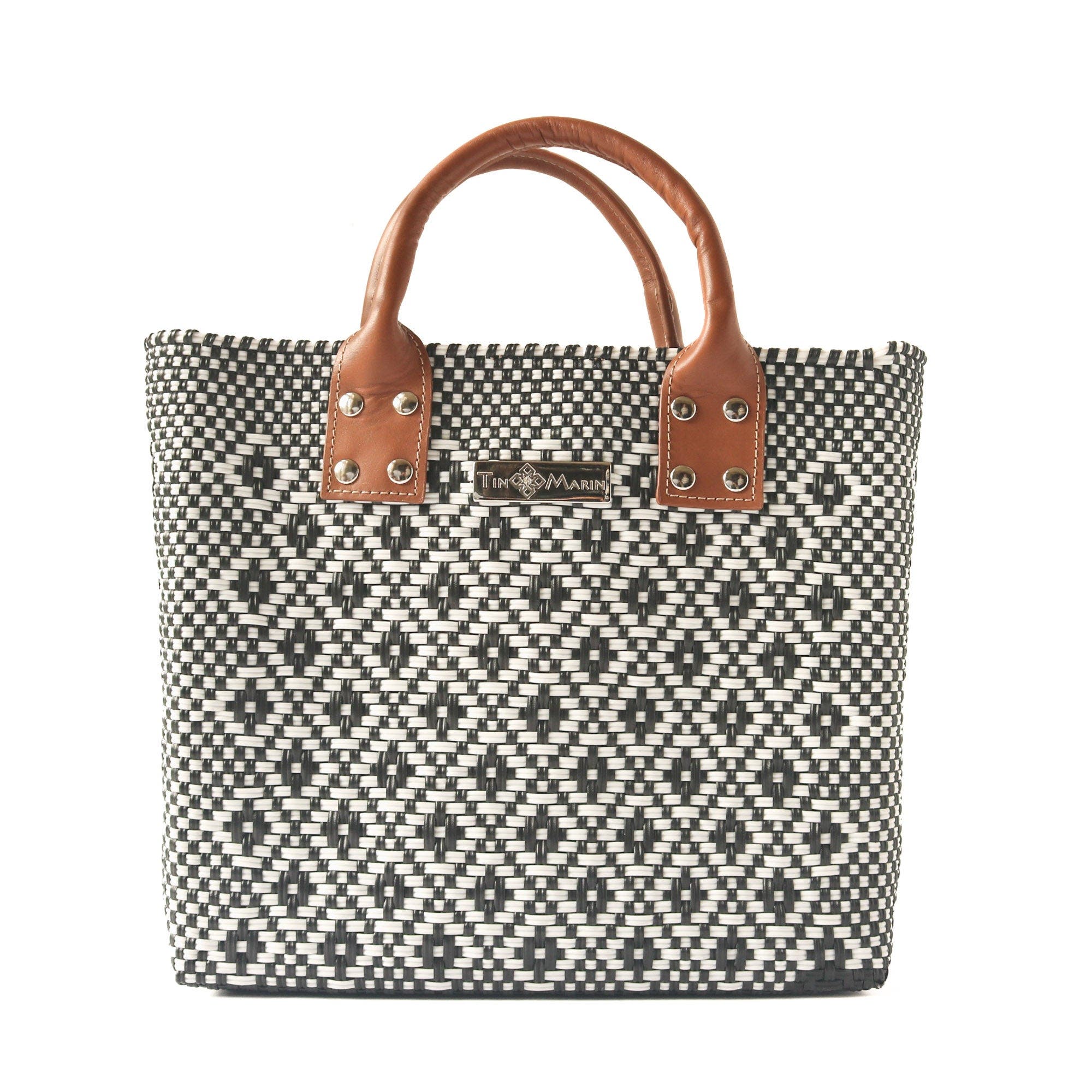 Tin Marin Panda Large Woven Crossbody Bag, Alternate, color, Tan Leather Straps