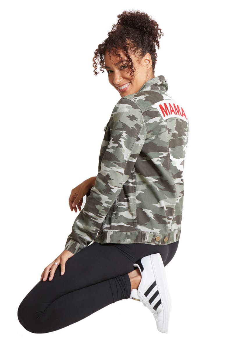 Ingrid & Isabel <sup>®</sup> Mama Camo Maternity Jacket, Alternate, color,