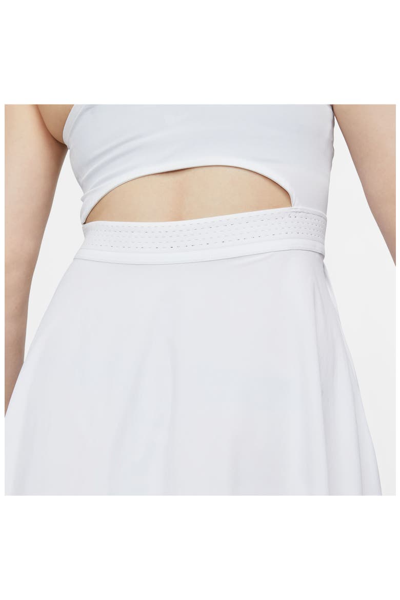 Club Dri-FIT Racerback Dress, Alternate, color, WHITE/ BLACK