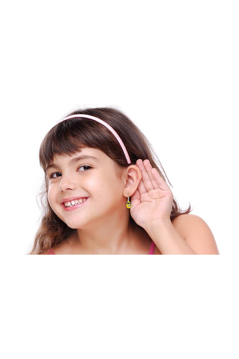 Kids' Sloth Drop Earrings, Alternate, color, YELLOW