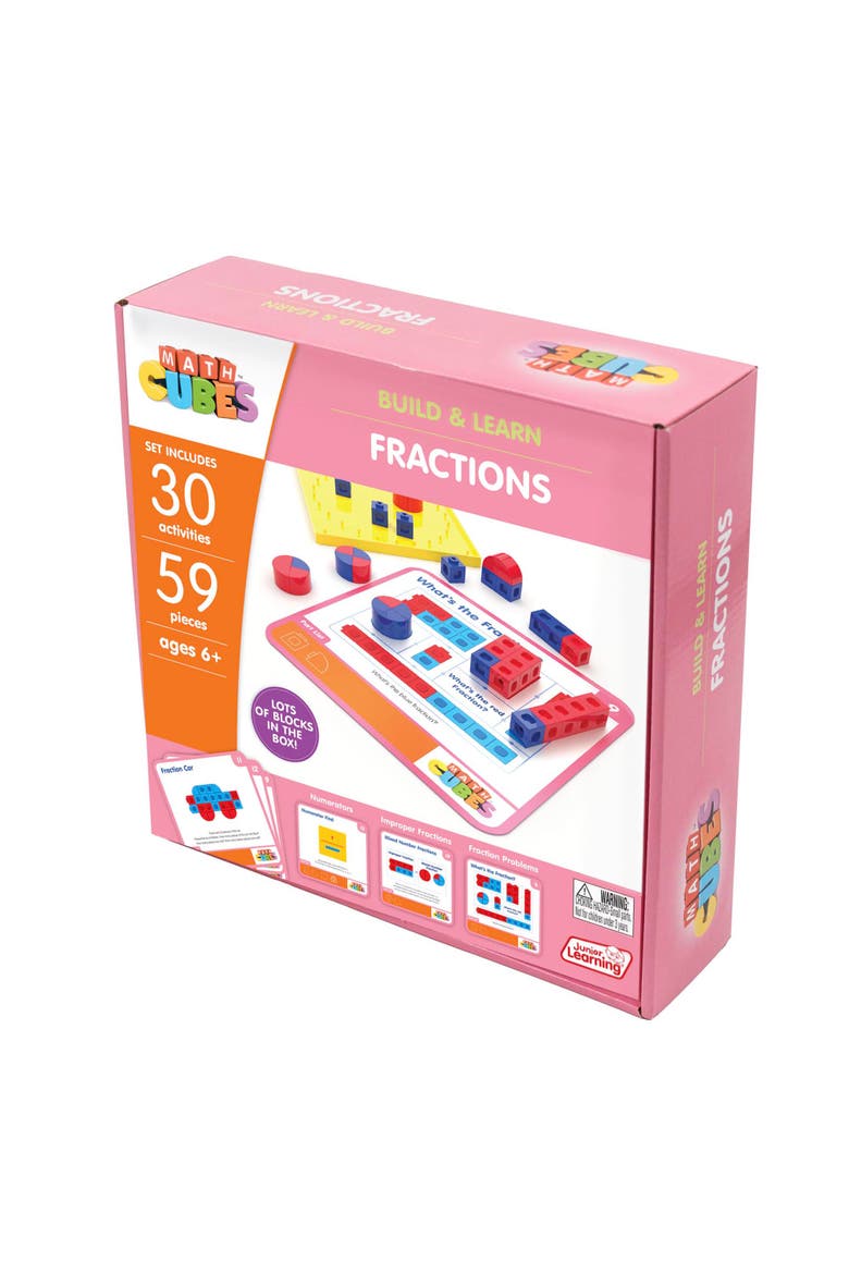 Mathcubes Fractions, 30Pc Activity Set, Alternate, color, Multicolored