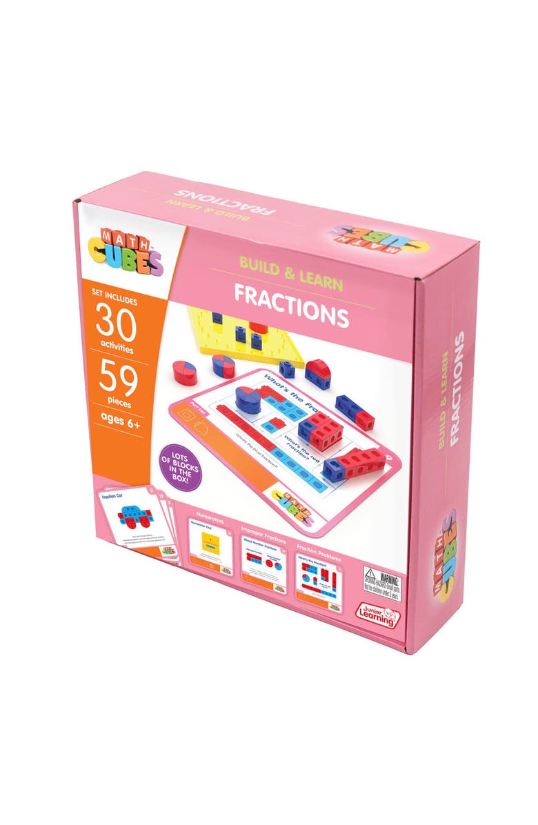 Junior Learning Mathcubes Fractions, 30Pc Activity Set, Alternate, color, Multicolored