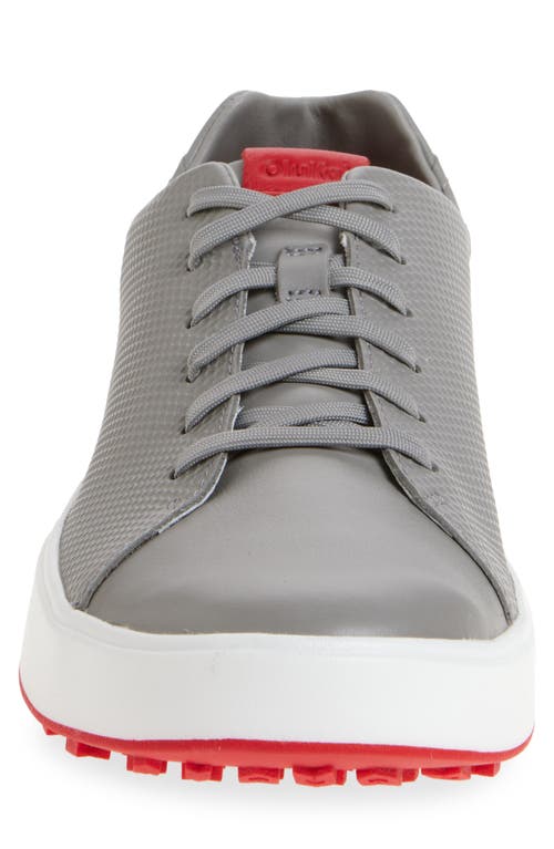 Olukai Wai'alae Waterproof Leather Golf Shoe In Gray
