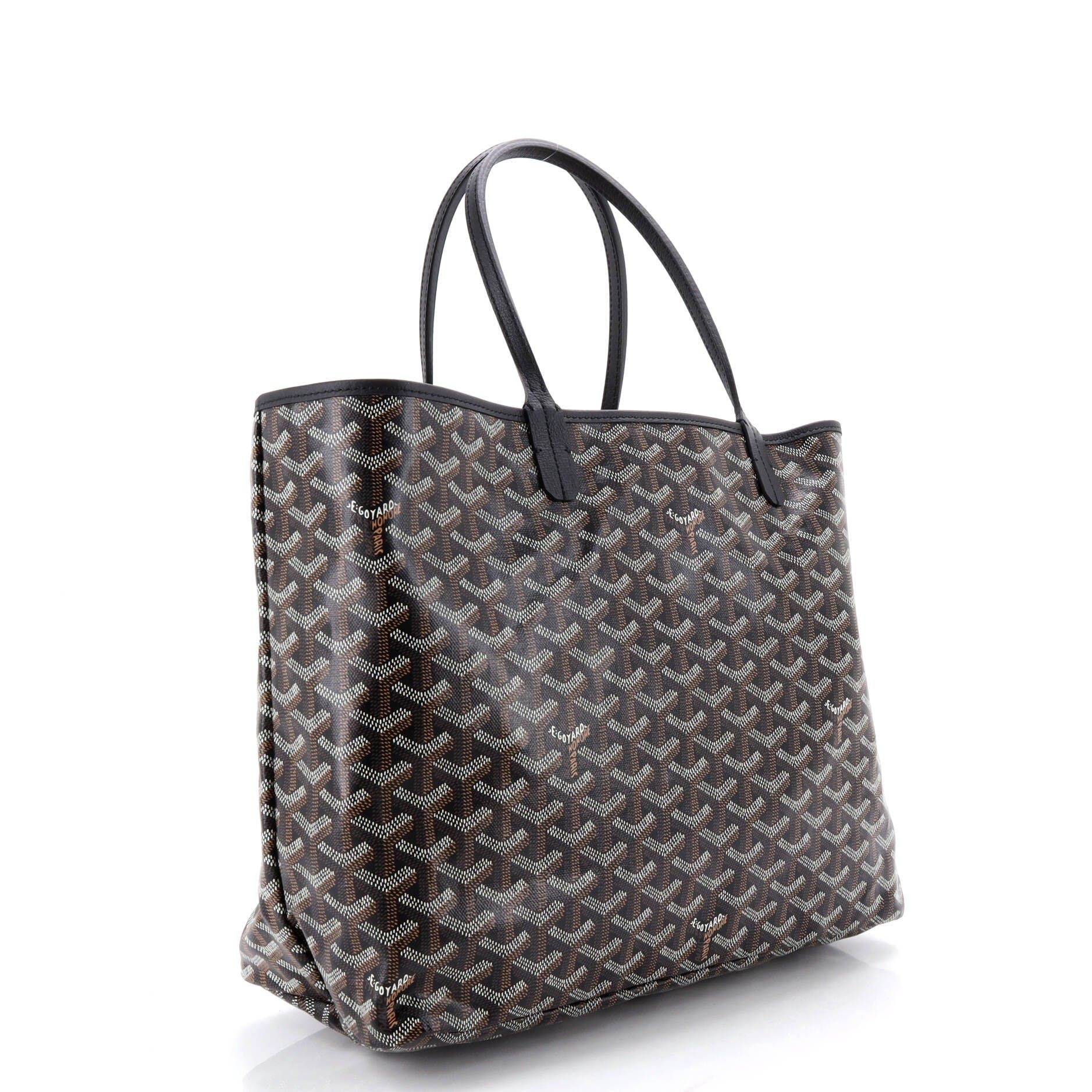 Pre-Owned Goyard Saint Louis Tote Coated Canvas PM, Alternate, color, Black