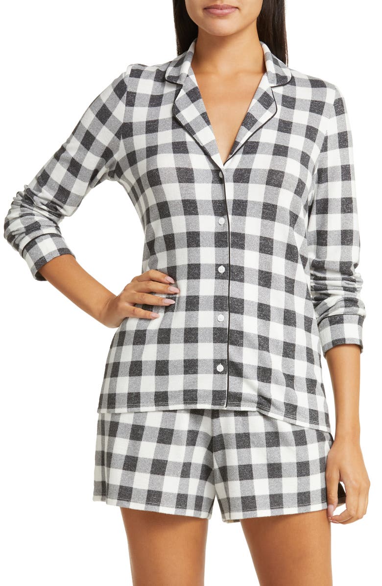 Nordstrom Brushed Hacci Short Pajamas, Main, color, 