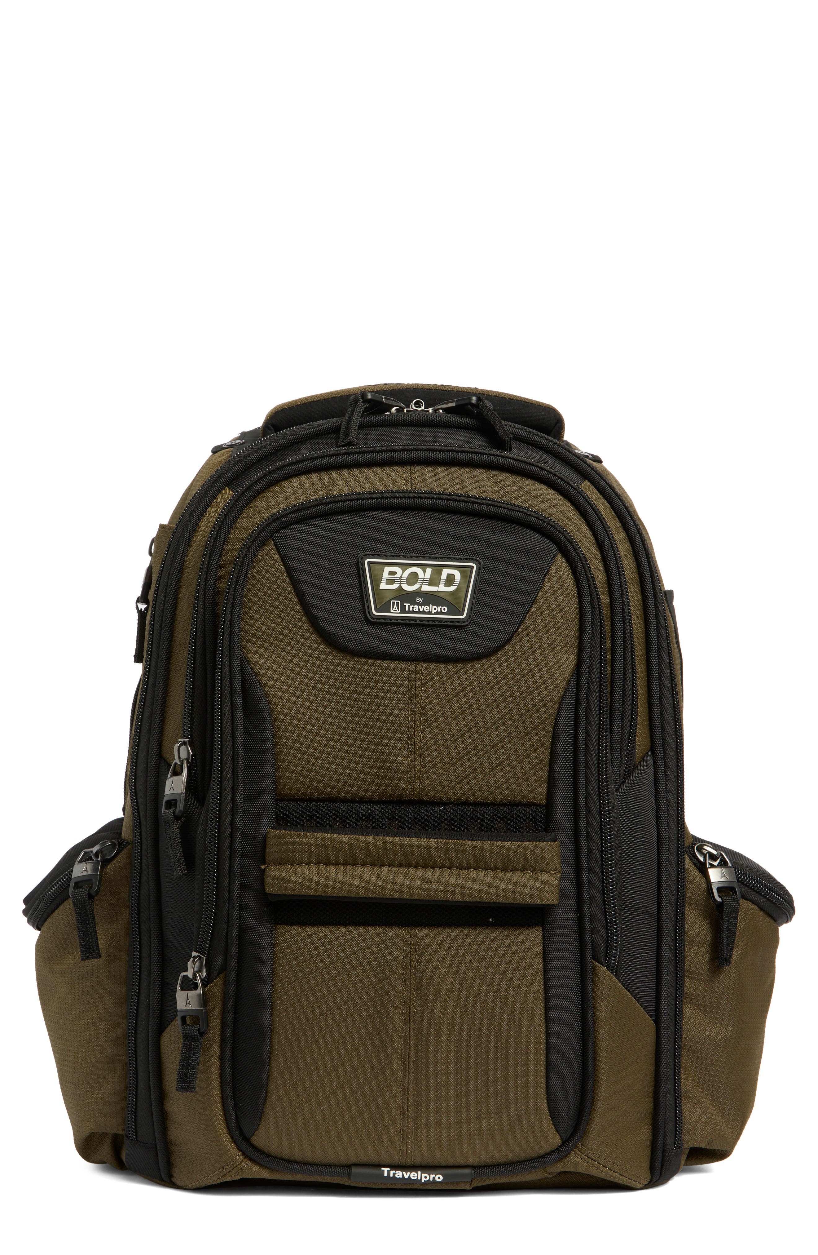 TRAVELPRO Bold Comp Backpack, Main, color, Olive