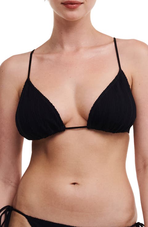 Jacquard Triangle Bikini Top