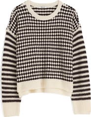Madewell Mixed Stripe Raglan Pullover Sweater