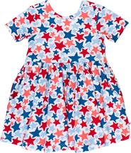RuffleButts Knit Short Sleeve Twirl Dress